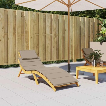 vidaXL Μαξιλάρι Ξαπλώστρας Taupe 186x58x4cm από Ύφασμα Oxford