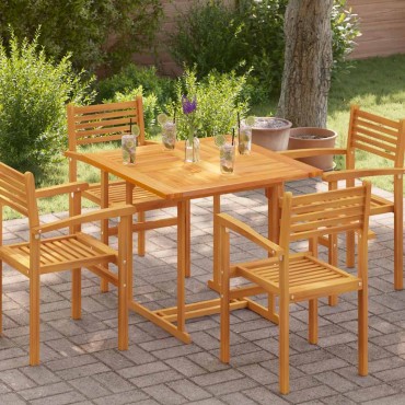 vidaXL Επιφάνεια Τραπεζιού Τετράγωνη 90x90x2,5cm Μασίφ Ξύλο Teak 1 τεμ.