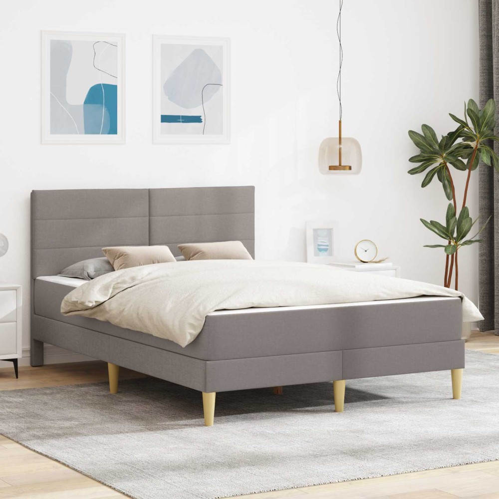 vidaXL Σκελετός Κρεβατιού Taupe 120x200cm Πολυεστέρας