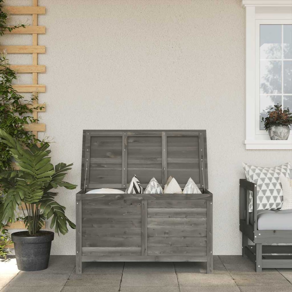 vidaXL Μπαούλο Αποθ. Κήπου Ανθρακί 99x49,5x58,5cm Μασίφ Ξύλο Ελάτης 1 τεμ. vidaXL Μπαούλο Αποθ. Κήπου Ανθρακί 99x49,5x58,5cm Μασίφ Ξύλο Ελάτης 1 τεμ.