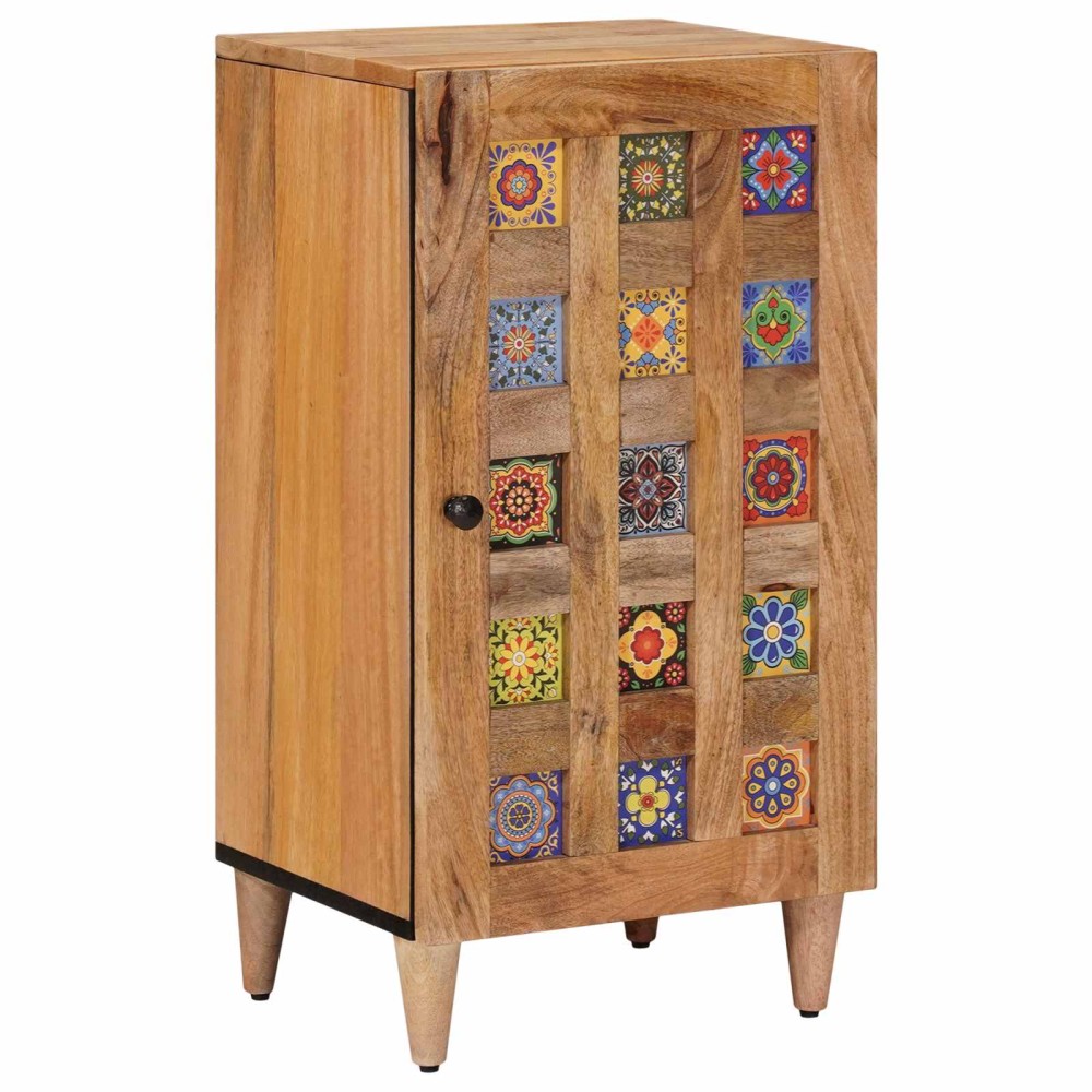 vidaXL Πλαϊνό γραφείο Φυσικό 40x33x75cm Στερεό ξύλο μάνγκο