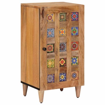 vidaXL Πλαϊνό γραφείο Φυσικό 40x33x75cm Στερεό ξύλο μάνγκο