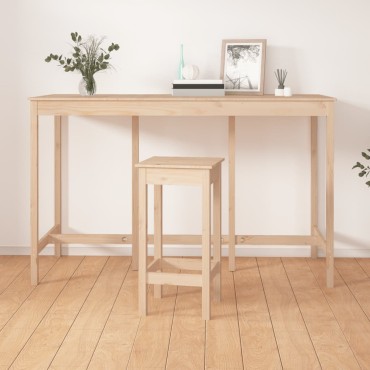 vidaXL Τραπέζι Μπαρ 180x80x110cm από Μασίφ Ξύλο Πεύκου 1 τεμ.