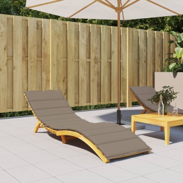 vidaXL Μαξιλάρι Ξαπλώστρας Taupe 200x60x3cm από Ύφασμα Oxford
