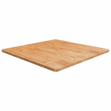 vidaXL Επιφάνεια Τραπεζιού Τετράγωνη Αν. Καφέ 90x90x2,5cm Ξύλο Δρυς 1 τεμ.