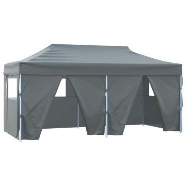 vidaXL Σκηνή Πάρτυ Ανθρακί 291 x 580 x 315 εκ Ύφασμα Όξφορντ