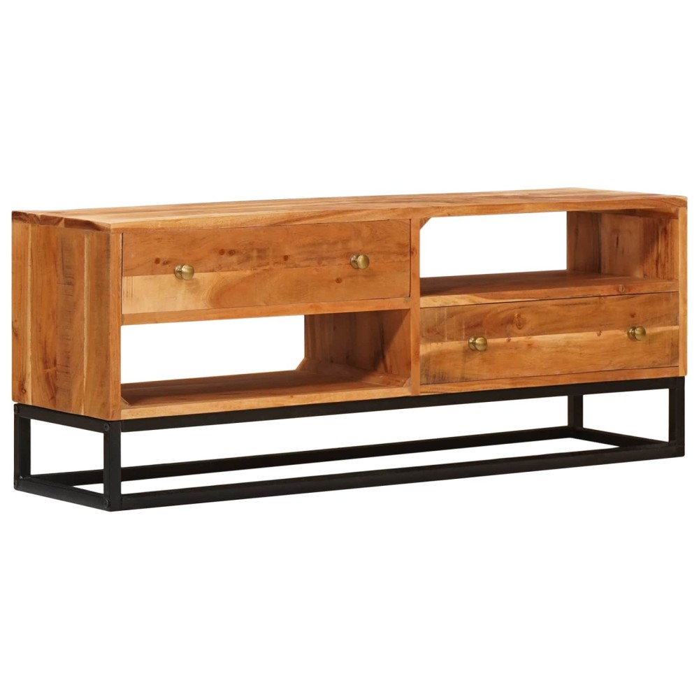 vidaXL Ντουλάπι TV Φυσικό 110x30x44cm Στερεό Ξύλο Ακακίας 1 τεμ.