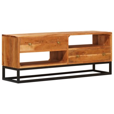 vidaXL Ντουλάπι TV Φυσικό 110x30x44cm Στερεό Ξύλο Ακακίας 1 τεμ.