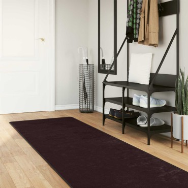 vidaXL Χαλί Runner MARSA Ανθρακί 80x350cm Πολυέστερ και PVC