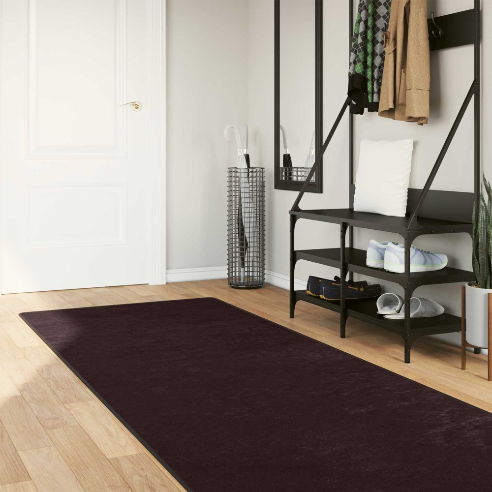vidaXL Χαλί Runner MARSA Ανθρακί 100x250cm Πολυέστερ και PVC