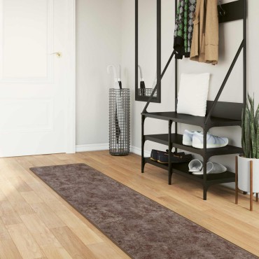 vidaXL Χαλί Runner MARSA Γκρι 50x250cm Πολυέστερ και PVC