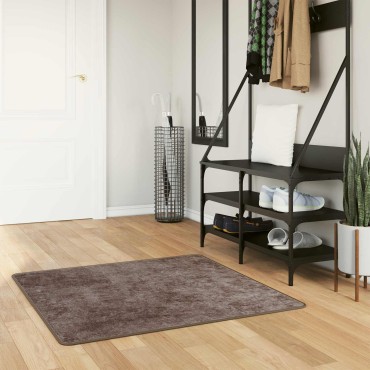 vidaXL Χαλί Runner MARSA Γκρι 100x100cm Πολυέστερ και PVC