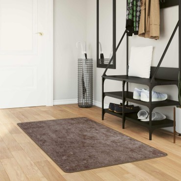 vidaXL Χαλί Runner MARSA Γκρι 100x150cm Πολυέστερ και PVC