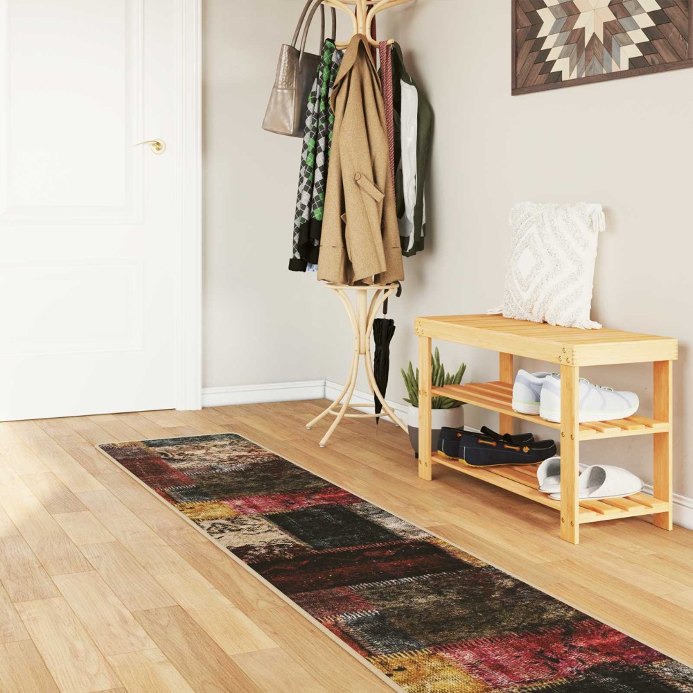 vidaXL Χαλί Runner MARSA Πολύχρωμο 50x250cm Πολυέστερ και PVC