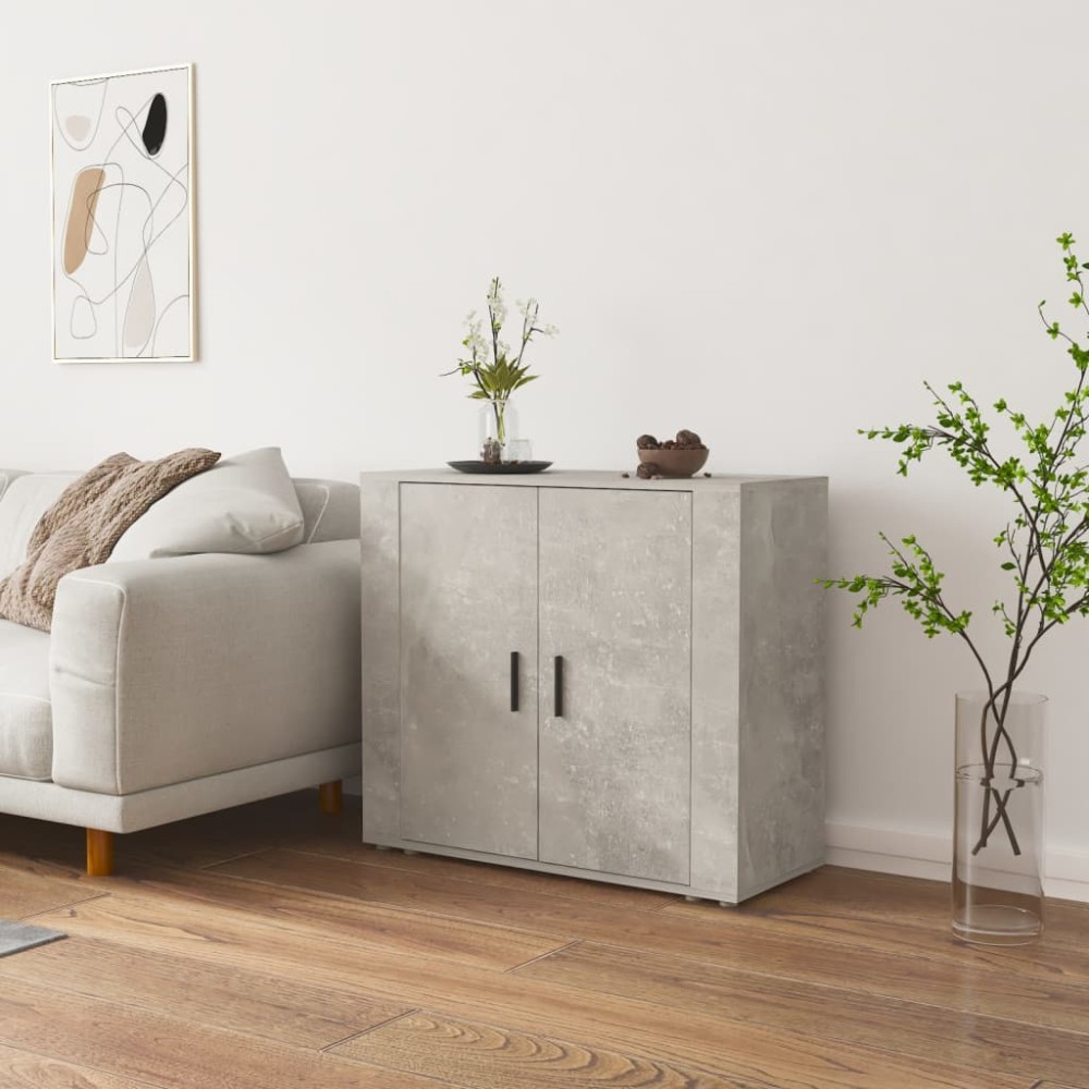 vidaXL Ντουλάπι Γκρι Σκυροδέματος 80x33x70cm Επεξεργασμένο Ξύλο 1 τεμ.