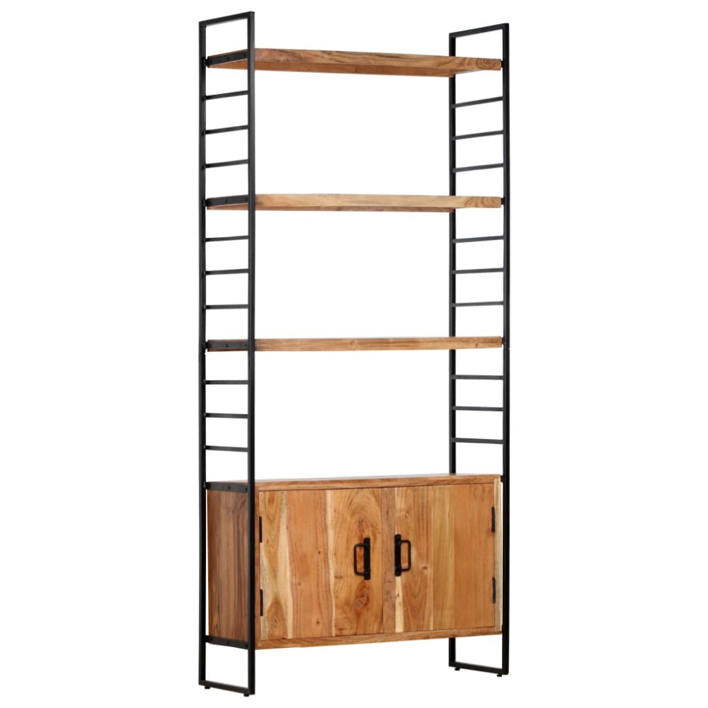 vidaXL Βιβλιοθήκη με 4 Επίπεδα 80x30x180cm Μασίφ Ξύλο Ακακίας 1 τεμ.