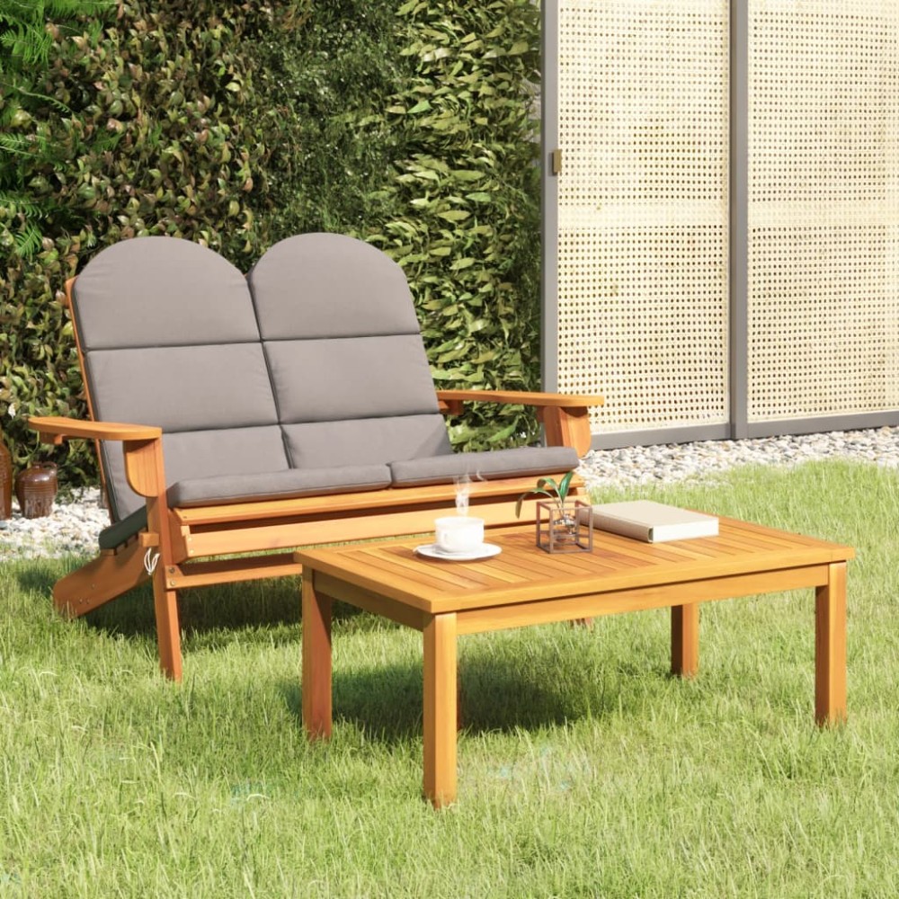 vidaXL Σαλόνι Κήπου Adirondack Σετ 2 τεμ. από Μασίφ Ξύλο Ακακίας 126x84x90cm vidaXL Σαλόνι Κήπου Adirondack Σετ 2 τεμ. από Μασίφ Ξύλο Ακακίας 126x84x90cm