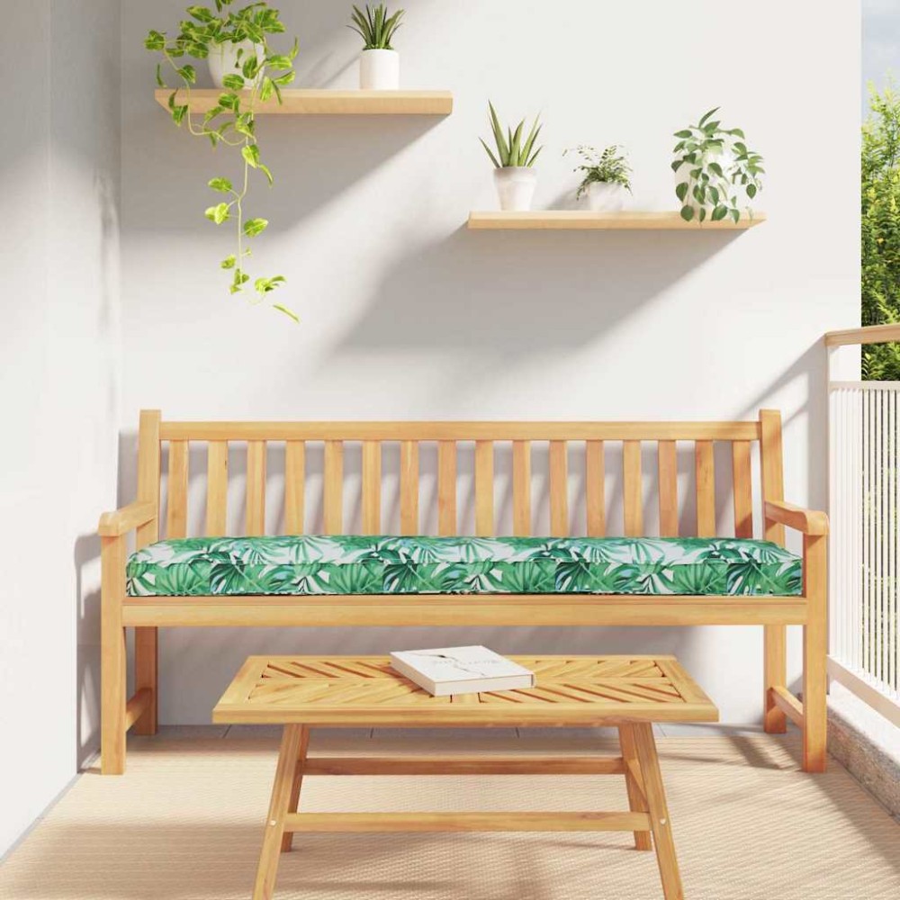 vidaXL Μαξιλάρι παλέτας Σχέδιο Φύλλου 200x40x8cm Ύφασμα Οξφόρδης