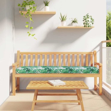 vidaXL Μαξιλάρι παλέτας Σχέδιο Φύλλου 200x40x8cm Ύφασμα Οξφόρδης