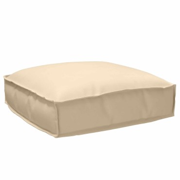 vidaXL Μαξιλάρι Μπεζ 50x50x12cm Ύφασμα Όξφορντ