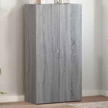 vidaXL Αρχειοθήκη Γκρι Sonoma 60x32x115cm από Επεξεργασμένο Ξύλο 1 τεμ.