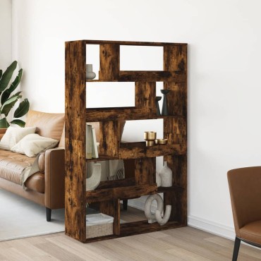 vidaXL Βιβλιοθήκη Καπνιστή Δρυς 100x33x156,5cm από Επεξεργασμένο Ξύλο 1 τεμ.