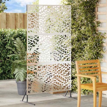 vidaXL Οθόνη Ιδιωτικότητας 100x50x180cm Ανοξείδωτο Ατσάλι Ασημί