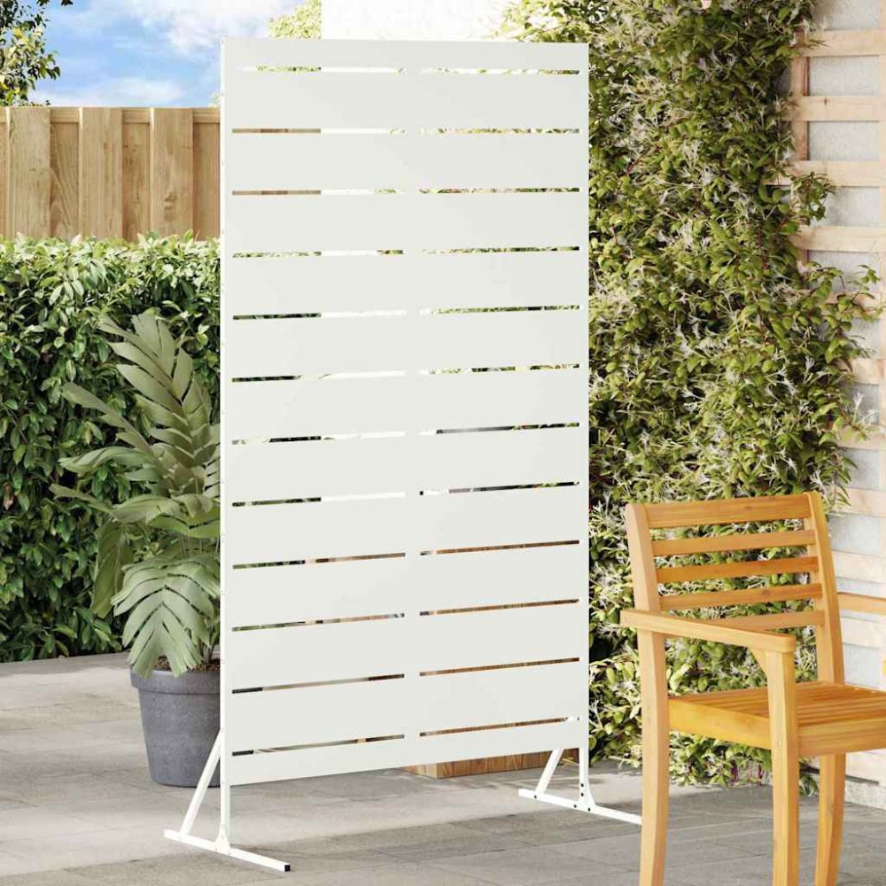 vidaXL Οθόνη Ιδιωτικότητας 100x50x180cm Ατσάλι Λευκό