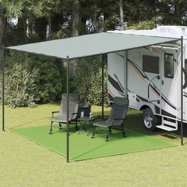vidaXL Χαλί Σκηνής Ανοιχτό Πράσινο 300x400 εκ. από HDPE
