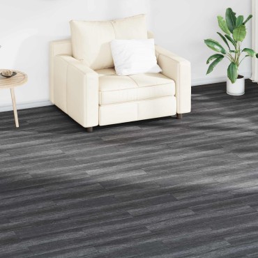vidaXL Πλάκες Δαπέδου Μαύρο και Λευκό 5,02 m² 36 τμχ. PVC