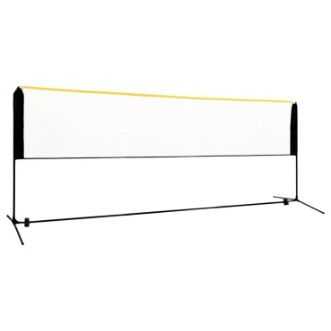 vidaXL Φιλέ Μπάντμιντον Ρυθμιζόμενο 400 x 103 x 94-158 εκ. Μεταλλικό
