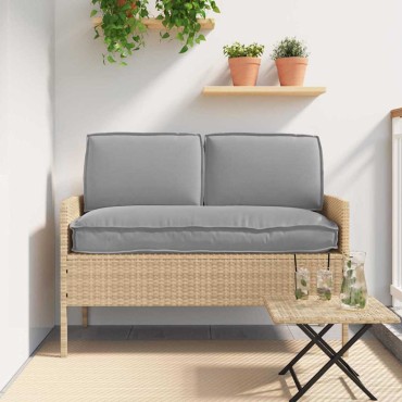 vidaXL Σετ μαξιλαριών Ύφασμα Όξφορντ Γκρι 120x50x52cm