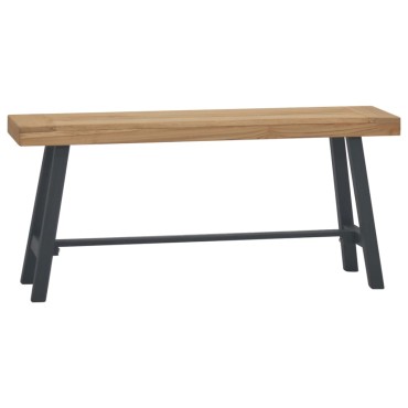 vidaXL Παγκάκι από Μασίφ Ξύλο Teak 110x30x50cm 1 τεμ.