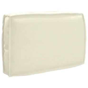 vidaXL Μαξιλάρι Κρεμ 60x40x12cm Ύφασμα Όξφορντ
