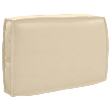 vidaXL Μαξιλάρι Μπεζ 60x40x12cm Ύφασμα Όξφορντ
