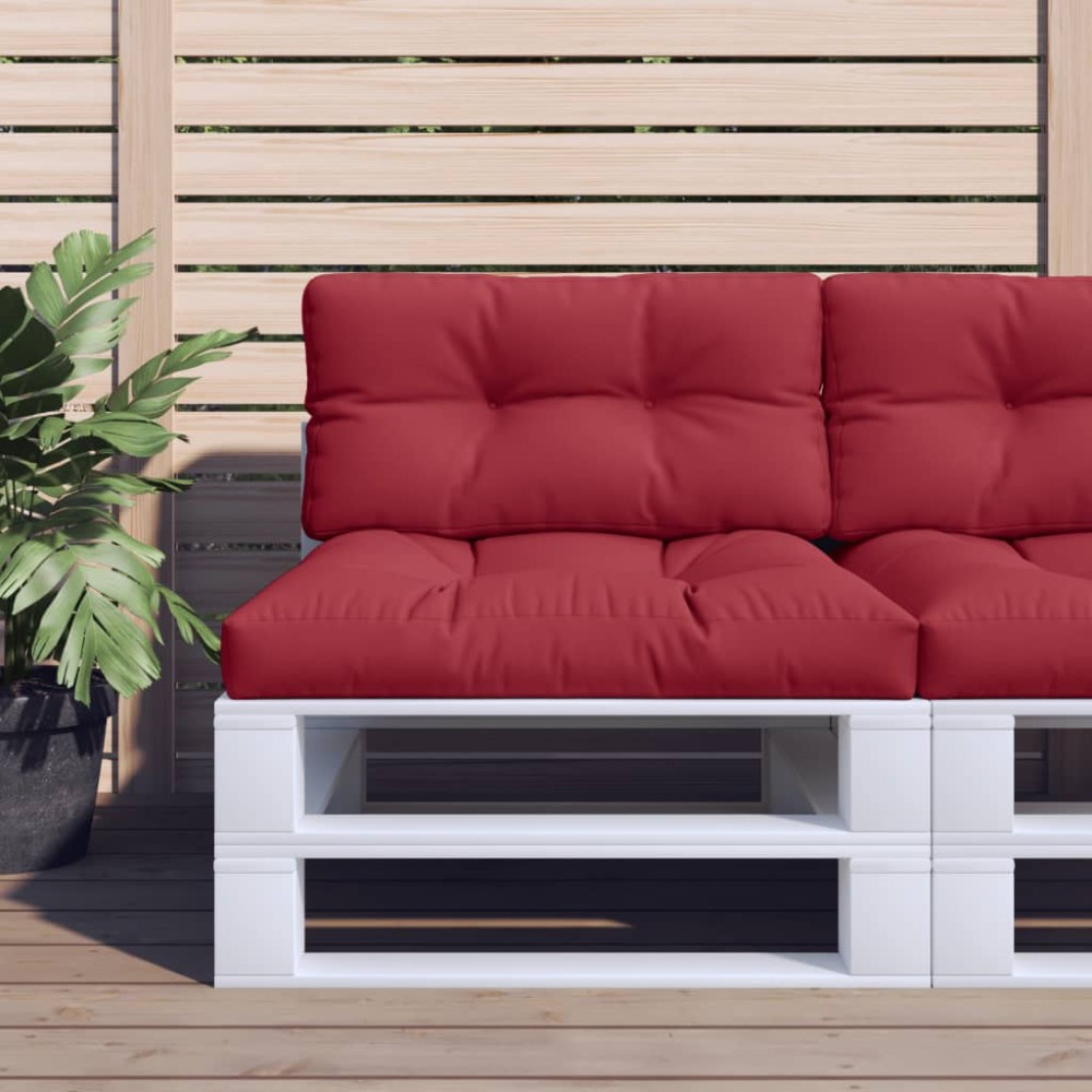 vidaXL Μαξιλάρι Παλέτας Μπορντό 70x40x12cm Υφασμάτινο