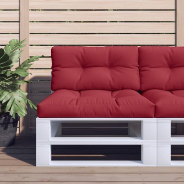 vidaXL Μαξιλάρι Παλέτας Μπορντό 70x40x12cm Υφασμάτινο