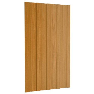 vidaXL Πάνελ οροφής 12 τμχ. Φυσικό 80 x 45 cm Γαλβανισμένος χάλυβας
