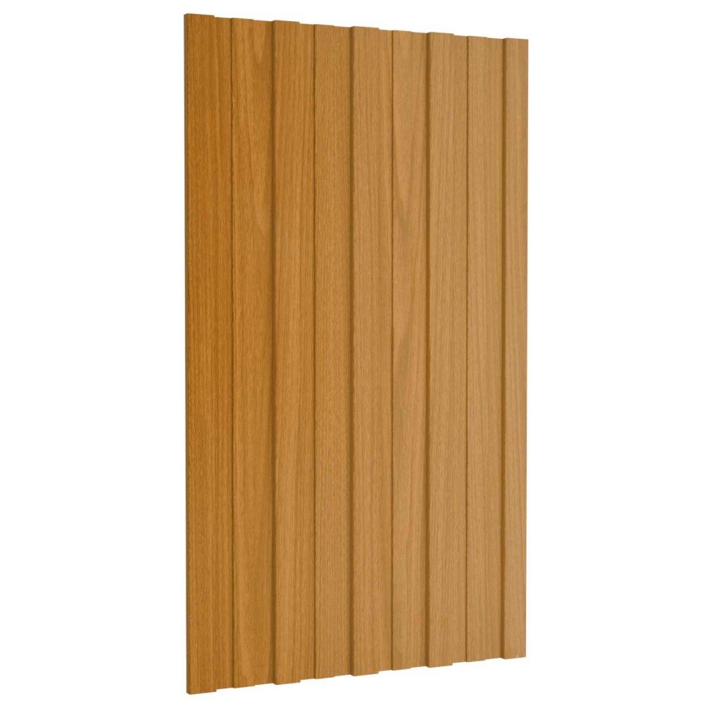 vidaXL Πάνελ οροφής 36 τμχ. Φυσικό 80 x 45 cm Γαλβανισμένος χάλυβας
