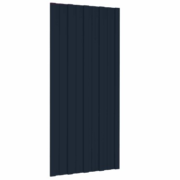 vidaXL Πάνελ οροφής 36 τμχ. Ανθρακί 100 x 45 cm Γαλβανισμένος χάλυβας