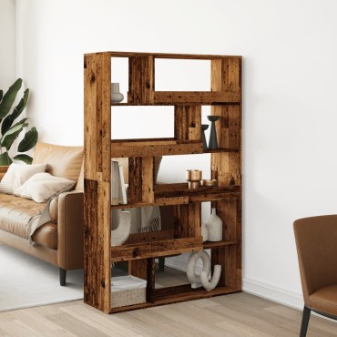 vidaXL Βιβλιοθήκη Όψη Παλαιού Ξύλου 100x33x156,5cm ΕπΞύλο Ξύλο 1 τεμ.