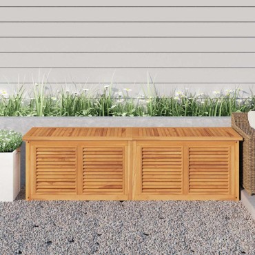 vidaXL Μπαούλο Αποθήκευσης Κήπου με Τσάντα 175x50x55cm Μασίφ Ξύλο Teak 1 τεμ.