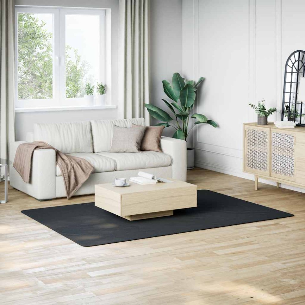 vidaXL Χαλί Πλενόμενο Μαλακό Shaggy Μαύρο 160x230cm Αντιολισθητικό