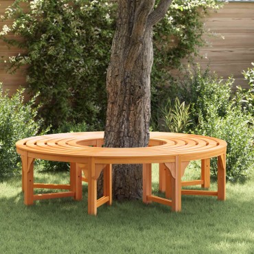 vidaXL Παγκάκι Δέντρου 8 -Seater 2 τεμ. 160x80x45cm Φυσικό
