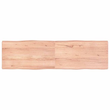 vidaXL Επιφ Τραπεζιού Αν Καφέ 180x50x(2-6)cm Ακατέργ. Μασίφ Ξύλο Δρυός 1 τεμ.