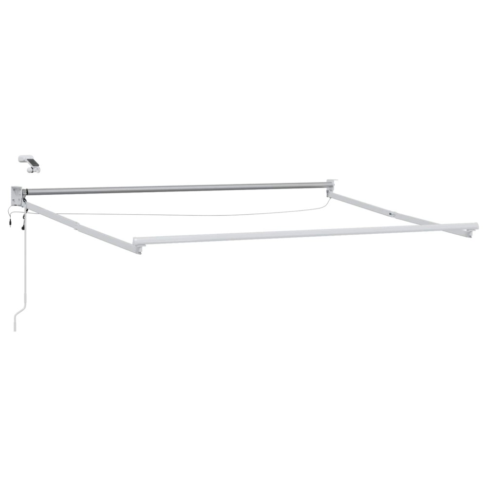 vidaXL Electric Awning Frame with LED and Wind Sensor 3 x 2.5 m Λευκό
