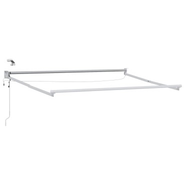 vidaXL Electric Awning Frame with LED and Wind Sensor 3 x 2.5 m Λευκό