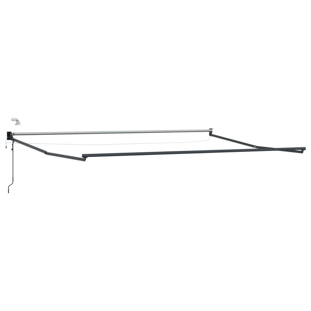 vidaXL Electric Awning Frame with LED and Wind Sensor 4 x 2 m Ανθρακί