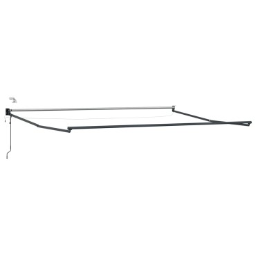 vidaXL Electric Awning Frame with LED and Wind Sensor 4,5 x 3 m