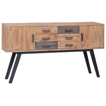 vidaXL Μπουφές 110x30x75cm από Μασίφ Ξύλο Teak 1 τεμ.